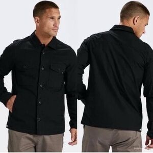 Vuori Russell Ripstop Shirt Jacket Utility Chore Shacket Black Men’s Large